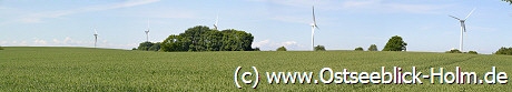 Panoramaaufnahme Windräder